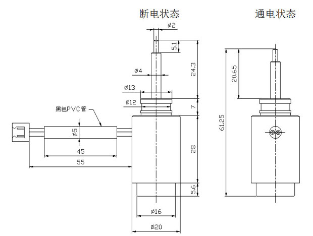 推动式圆管米兰app网站登录-米兰（中国）
尺寸图